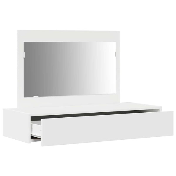 Schminktisch Weiß mit Schubladen 100x40x70 cm