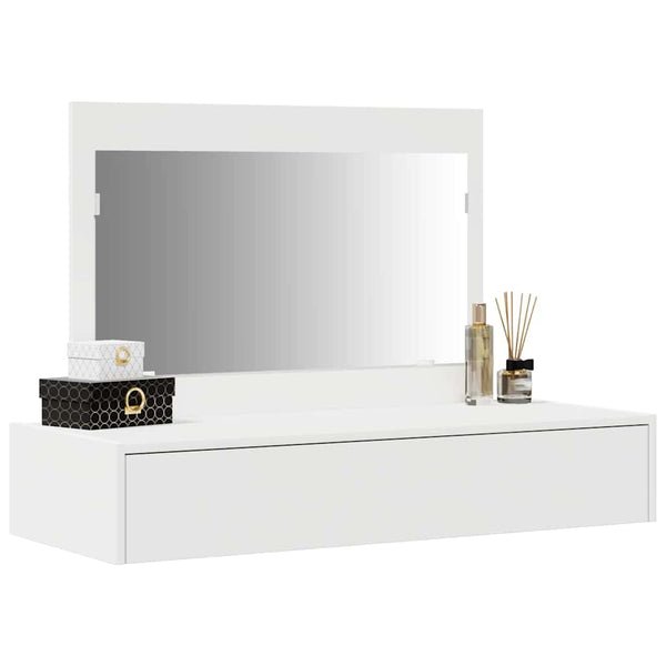 Schminktisch Weiß mit Schubladen 100x40x70 cm