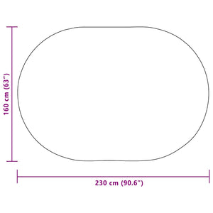 Teppich Braun 230x160 cm Polypropylen