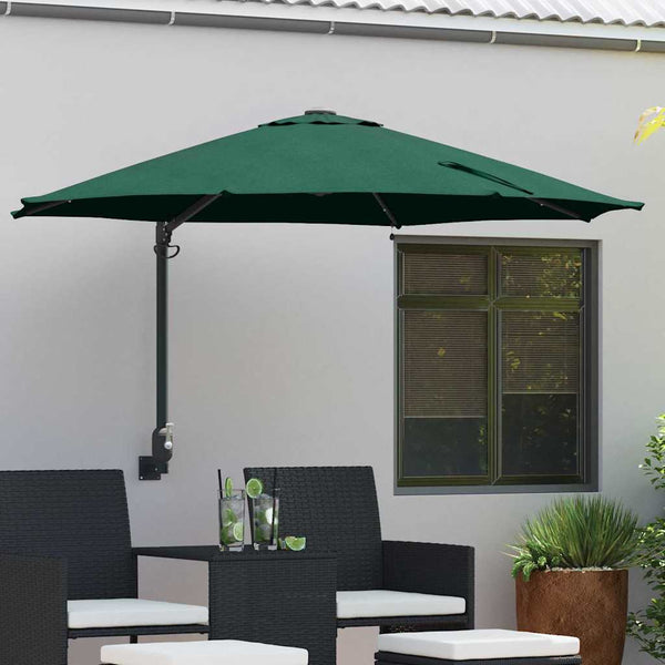 Grüner Garten-Sonnenschirm, 248 cm