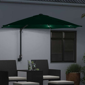 Grüner Garten-Sonnenschirm, 248 cm