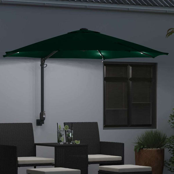 Grüner Garten-Sonnenschirm, 248 cm