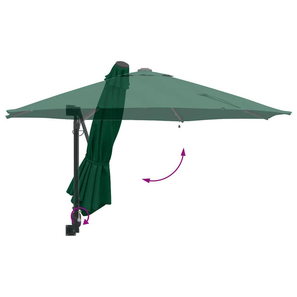 Grüner Garten-Sonnenschirm, 248 cm
