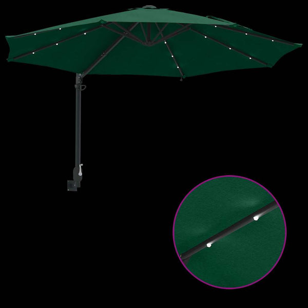 Grüner Garten-Sonnenschirm, 248 cm