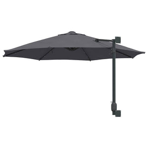 Anthrazit Garten-Sonnenschirm 248x248 cm