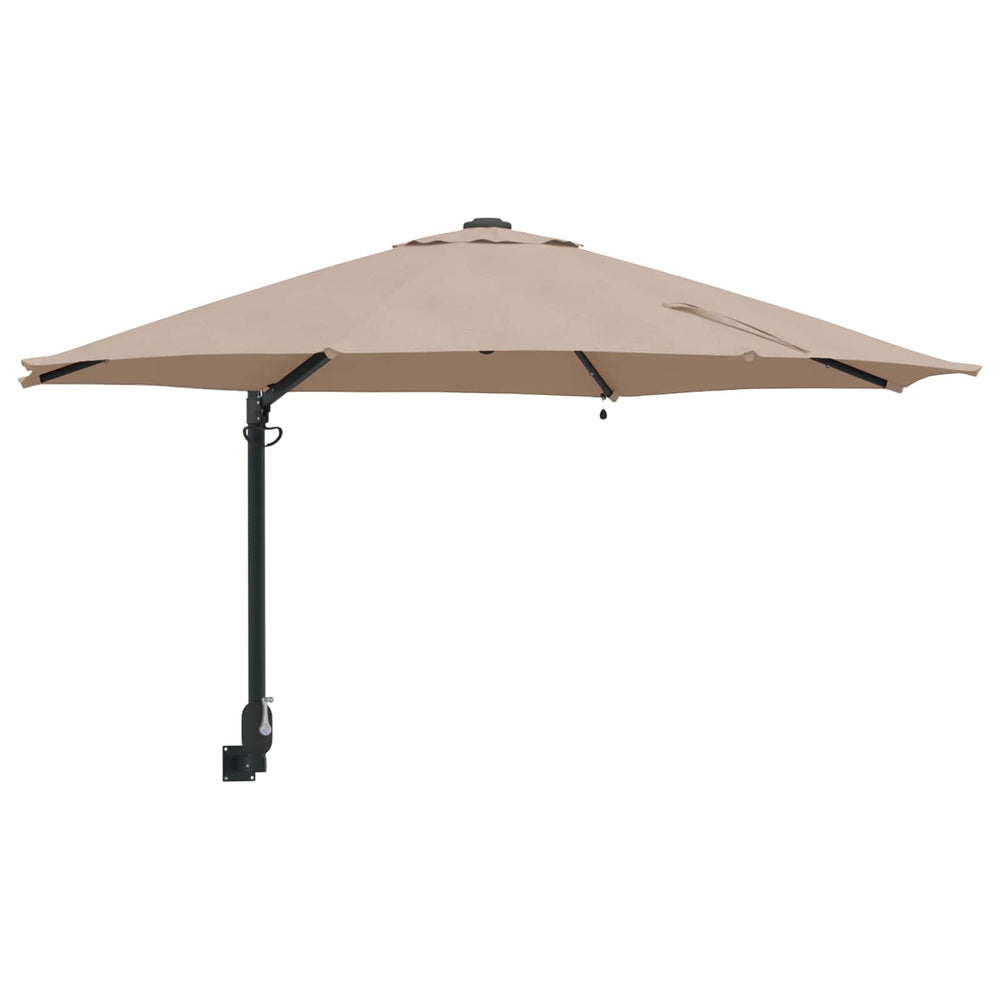 Taupe Garten-Sonnenschirm 248x248 cm