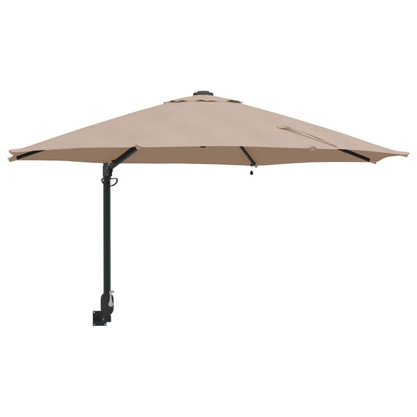 Taupe Garten-Sonnenschirm 248x248 cm
