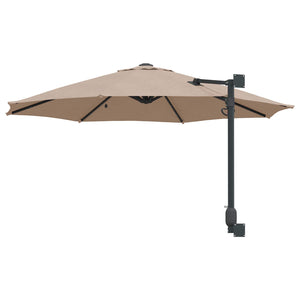 Taupe Garten-Sonnenschirm 248x248 cm