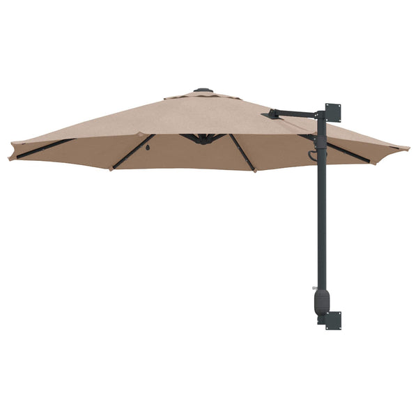 Taupe Garten-Sonnenschirm 248x248 cm