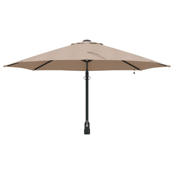 Taupe Garten-Sonnenschirm 248x248 cm