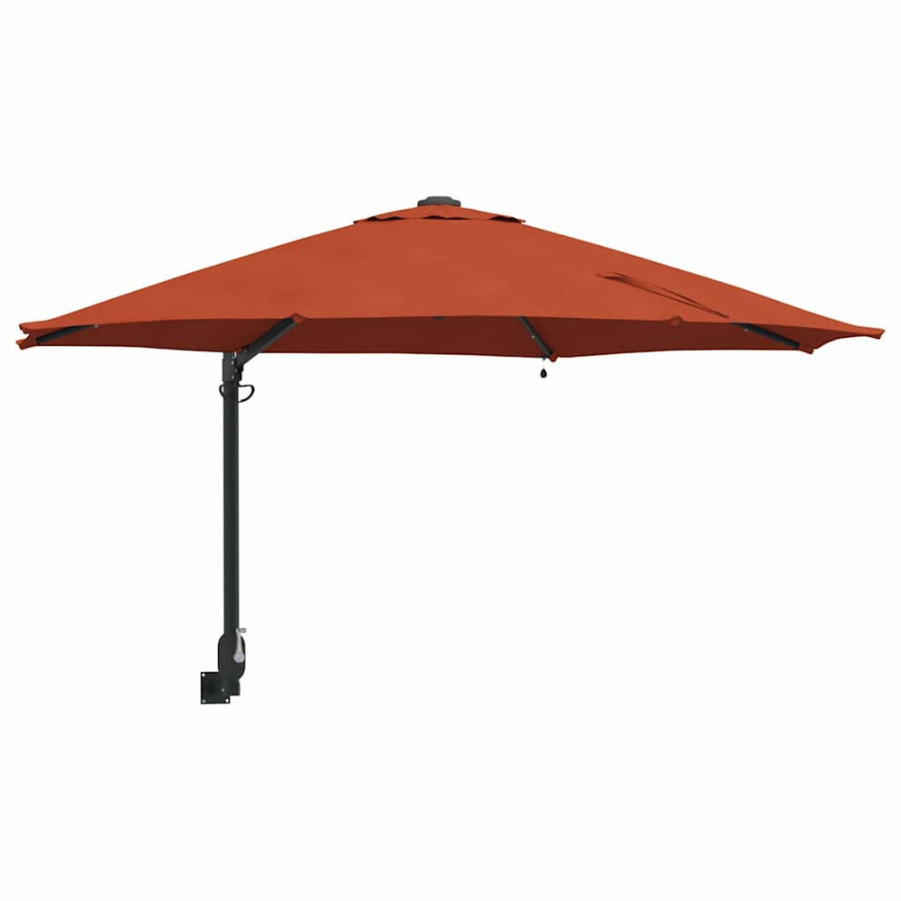 Terrakotta Garten-Sonnenschirm mit LED