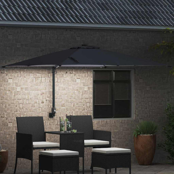 Anthrazit Garten-Sonnenschirm 248,5x247,5 cm