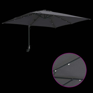 Anthrazit Garten-Sonnenschirm 248,5x247,5 cm