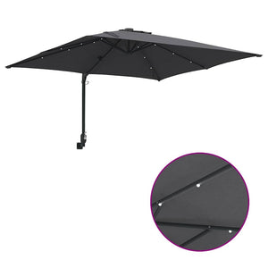 Anthrazit Garten-Sonnenschirm 248,5x247,5 cm