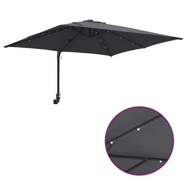 Anthrazit Garten-Sonnenschirm 248,5x247,5 cm