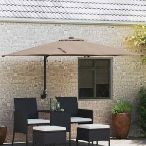 Taupe Gartenschirm, 248,5 cm