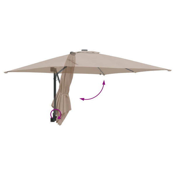 Taupe Gartenschirm, 248,5 cm