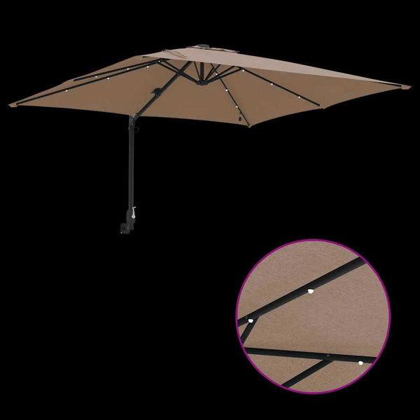 Taupe Gartenschirm, 248,5 cm
