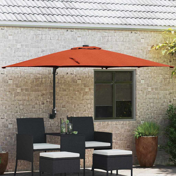 Terrakotta Garten-Sonnenschirm 248,5 cm
