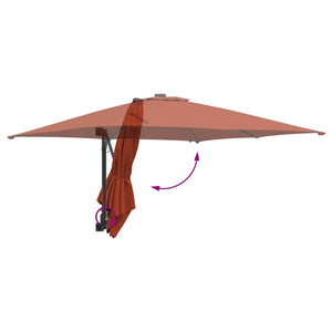 Terrakotta Garten-Sonnenschirm 248,5 cm