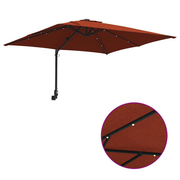 Terrakotta Garten-Sonnenschirm 248,5 cm