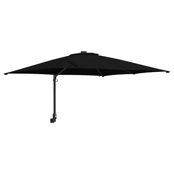Schwarzer Garten-Sonnenschirm 248,5x247,5 cm