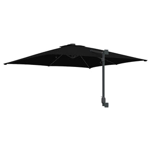 Schwarzer Garten-Sonnenschirm 248,5x247,5 cm