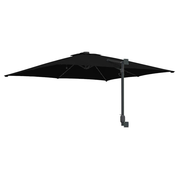 Schwarzer Garten-Sonnenschirm 248,5x247,5 cm