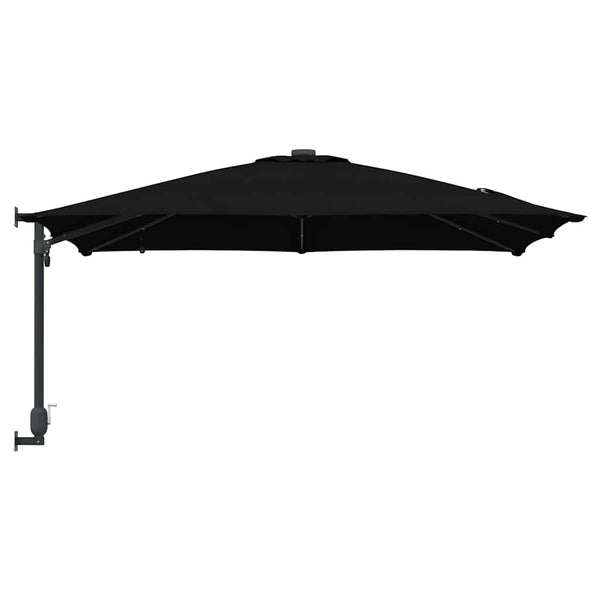 Schwarzer Garten-Sonnenschirm 248,5x247,5 cm