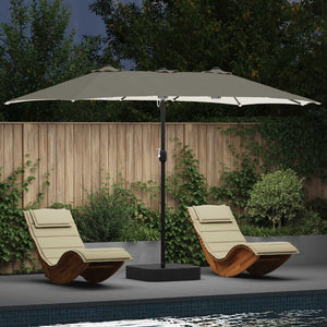 Garten-Sonnenschirm Sand Anthrazit 385 cm