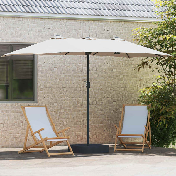 Garten-Sonnenschirm Sand Anthrazit 385 cm