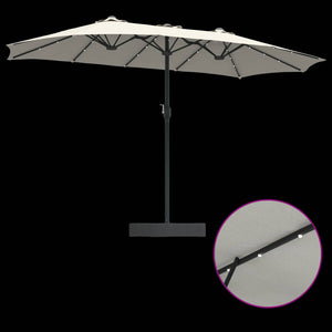 Garten-Sonnenschirm Sand Anthrazit 385 cm