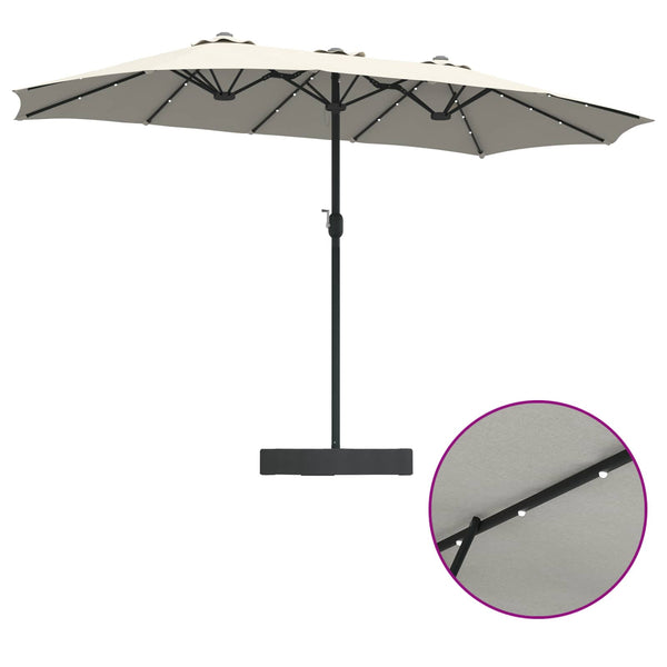 Garten-Sonnenschirm Sand Anthrazit 385 cm