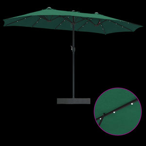 Grüner Garten-Sonnenschirm 385 cm