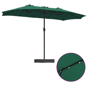 Grüner Garten-Sonnenschirm 385 cm