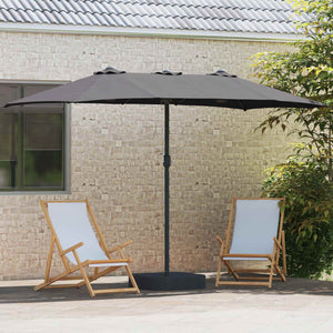 Anthrazit Garten-Sonnenschirm 385 cm