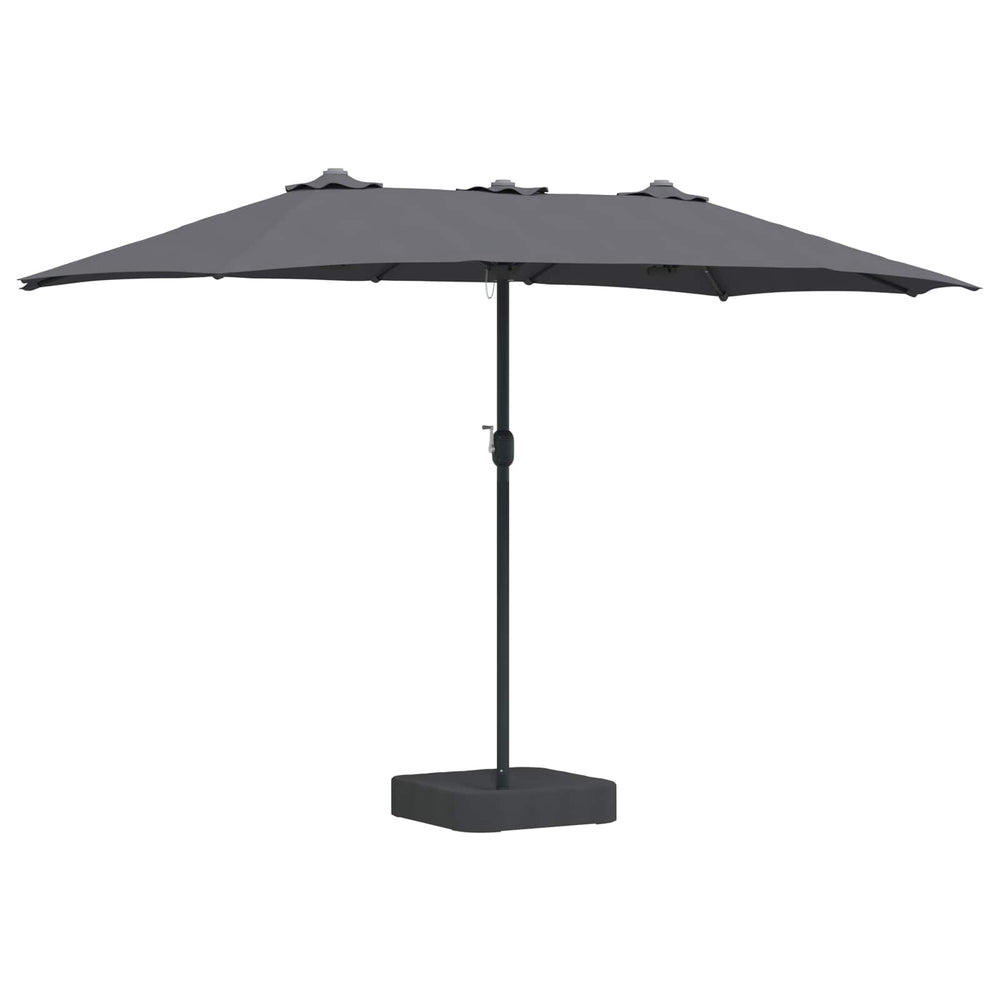 Anthrazit Garten-Sonnenschirm 385 cm