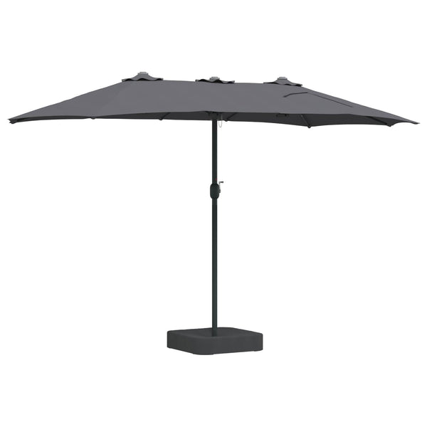 Anthrazit Garten-Sonnenschirm 385 cm