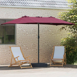 Bordeauxroter Garten-Sonnenschirm