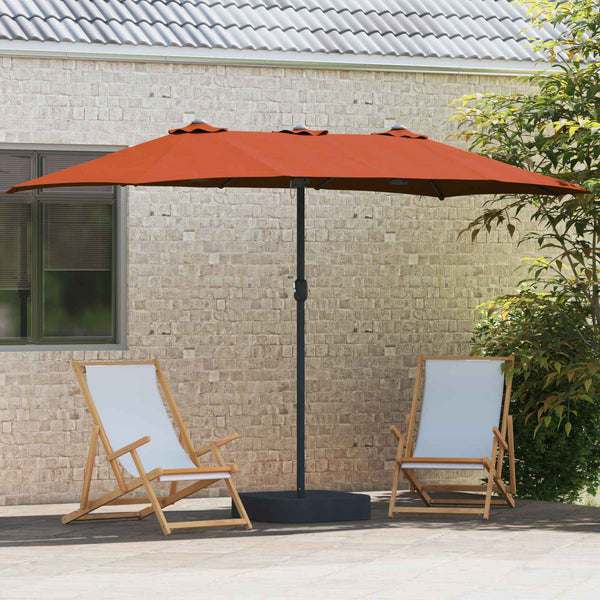 Terrakotta Garten-Sonnenschirm 385 cm