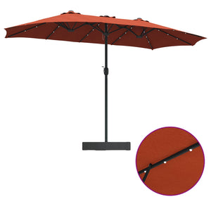 Terrakotta Garten-Sonnenschirm 385 cm
