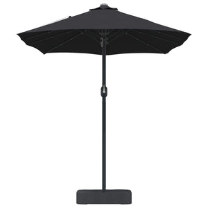 Schwarzer Garten-Sonnenschirm 385 cm