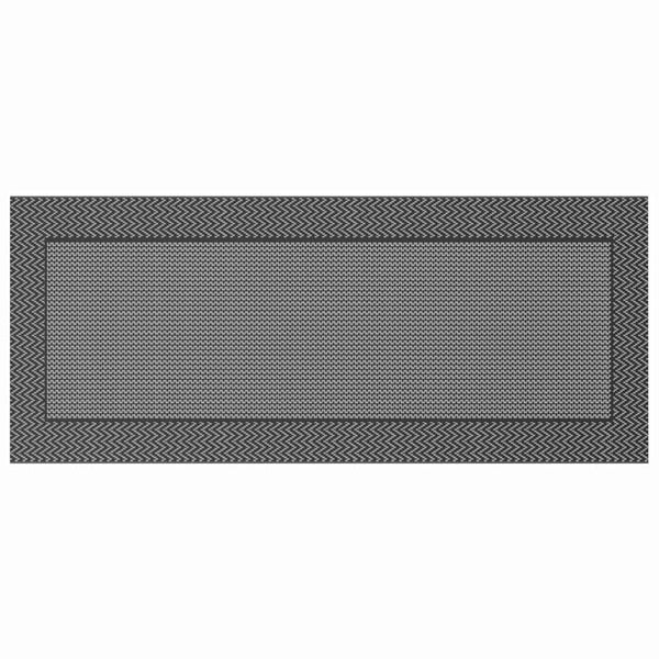 Outdoor Teppich Chevron Schwarz/Grau 600x250cm