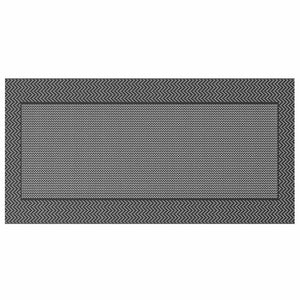 Outdoor Teppich Chevron Schwarz/Grau 600x300cm