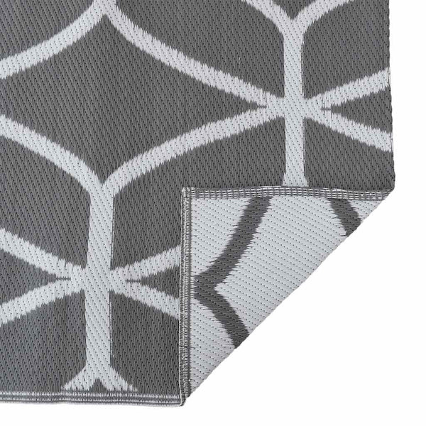 Grau-weißer Outdoor-Teppich 600x250cm