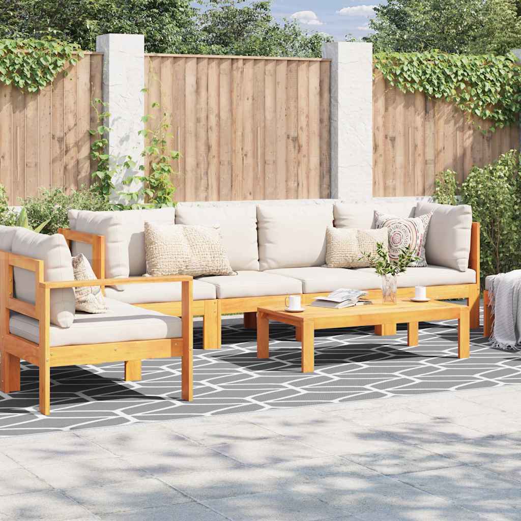 Grau-weißer Outdoor-Teppich 600x250cm