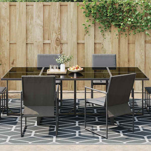 Grau-weißer Outdoor-Teppich 600x250cm