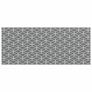 Grau-weißer Outdoor-Teppich 600x250cm