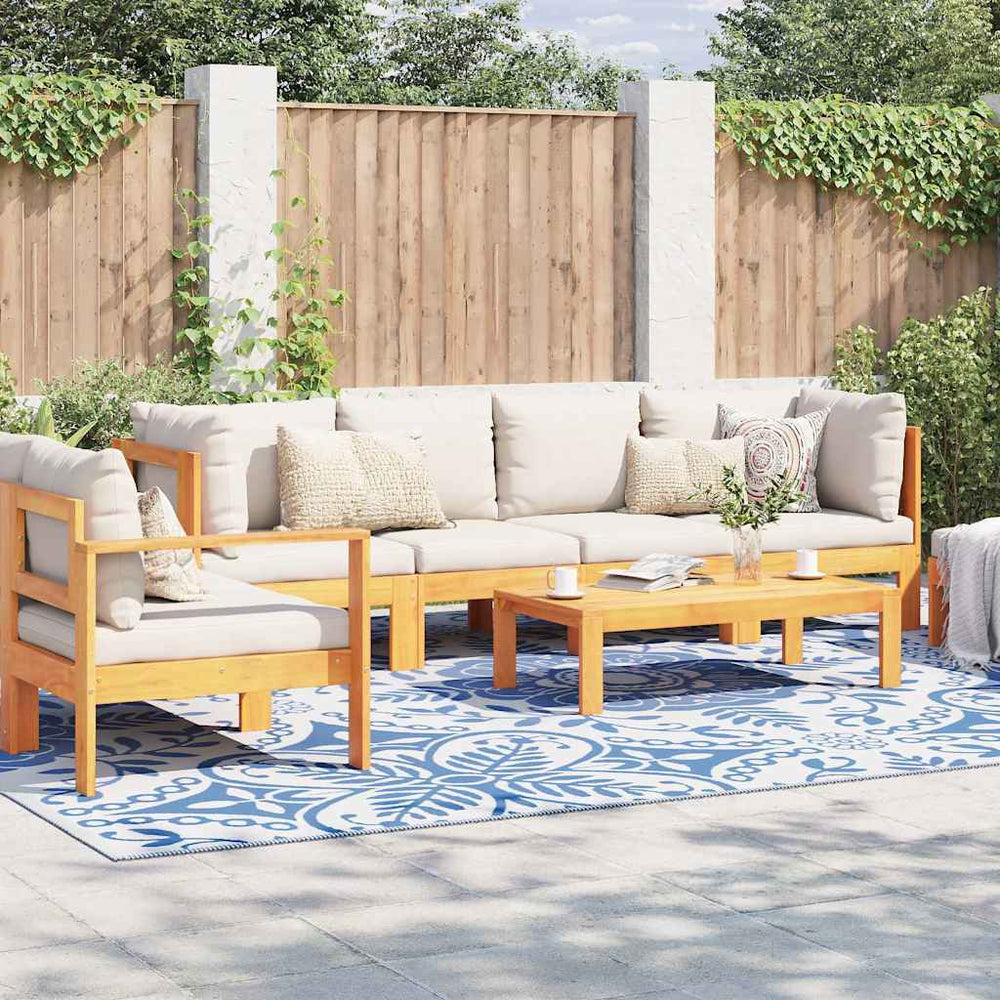 Outdoor Teppich Floral Babyblau Weiß 400x300cm