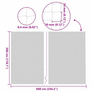 Katzennetz Transparent 6x3 m